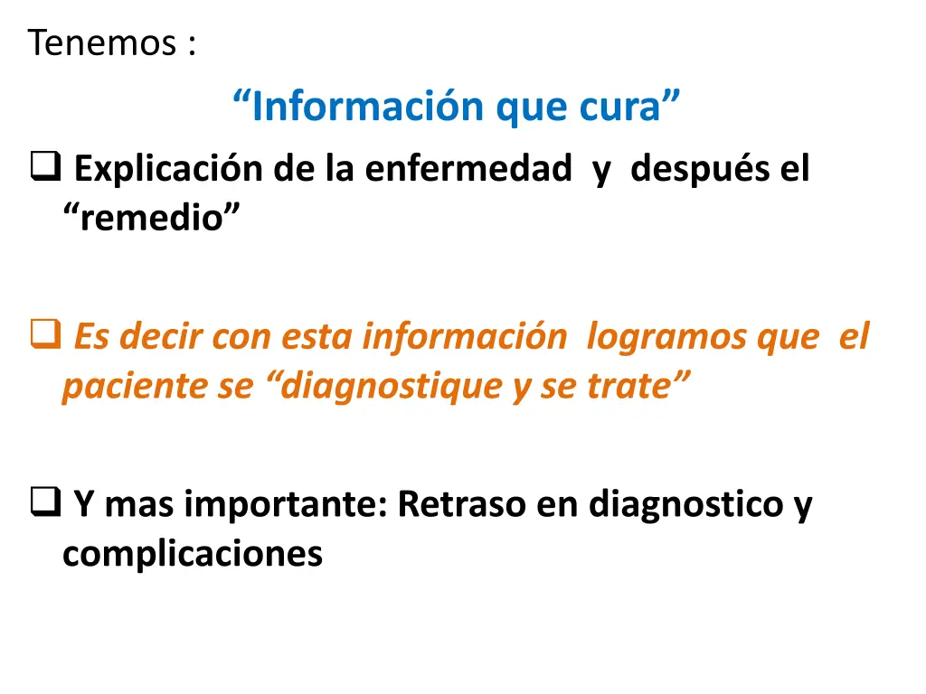 tenemos