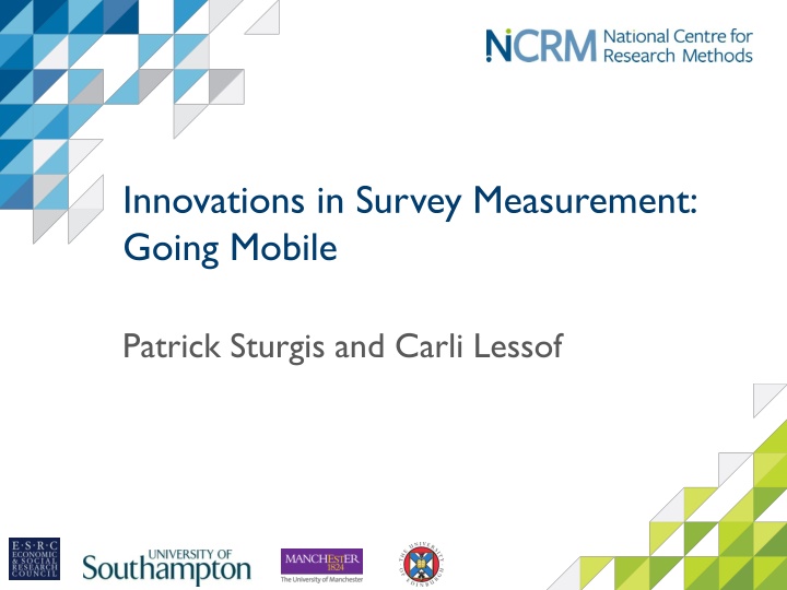 innovations in survey measurement going mobile