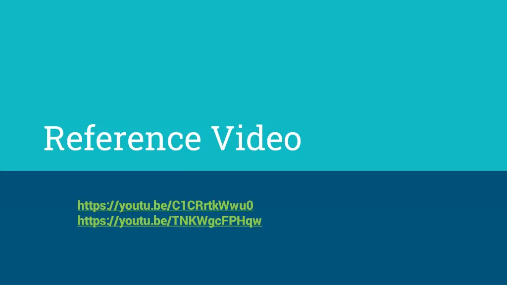 reference video