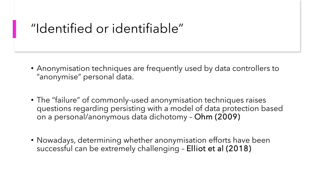 identified or identifiable 2