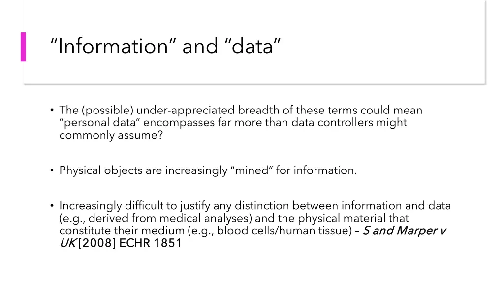information and data 1