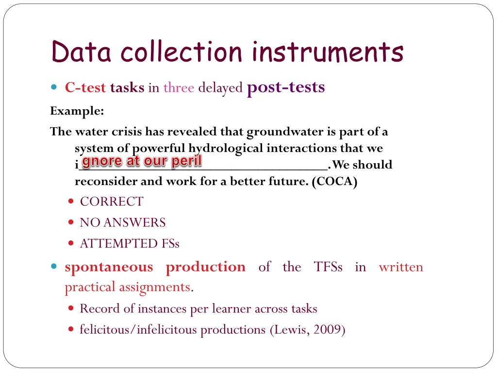 data collection instruments