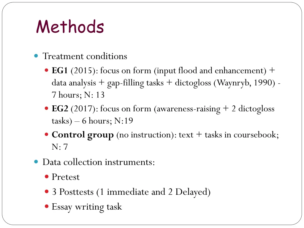 methods