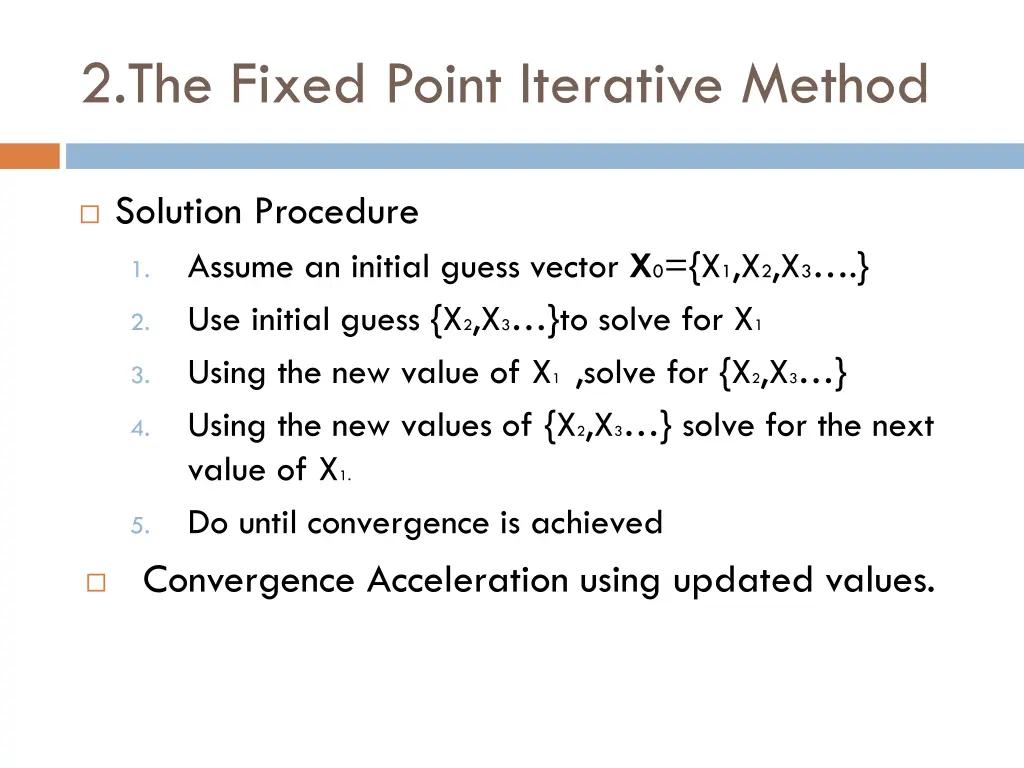 2 the fixed point iterative method 1
