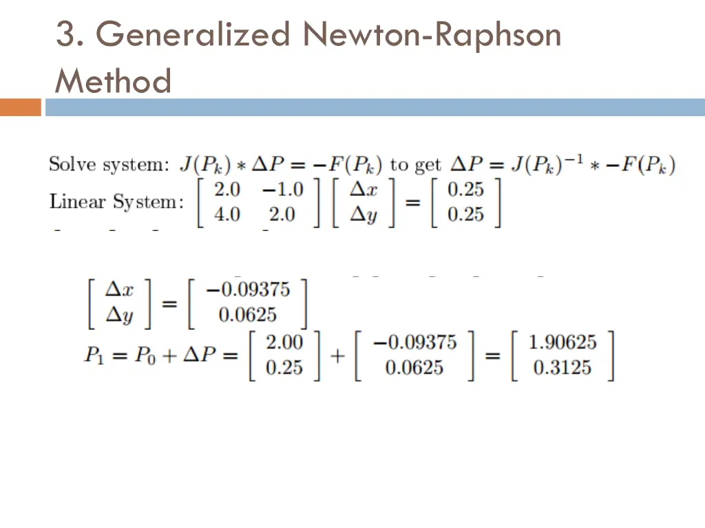 3 generalized newton raphson method 7