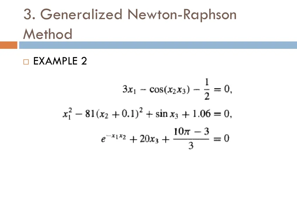 3 generalized newton raphson method 9