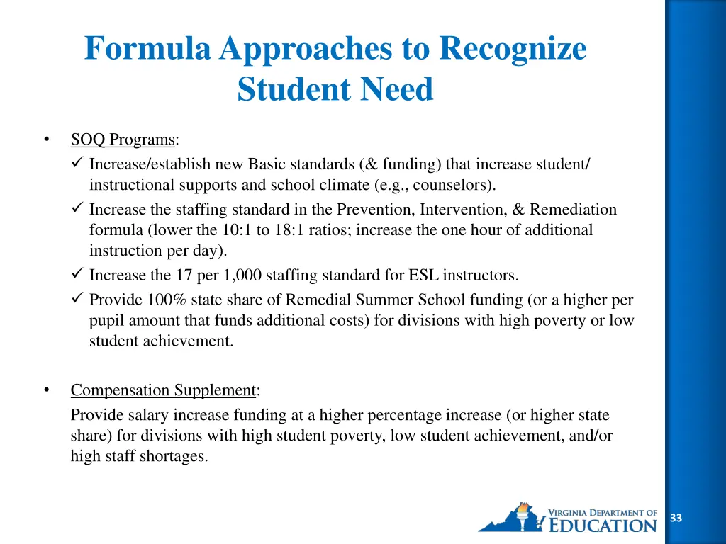 formula approaches to recognize student need 1