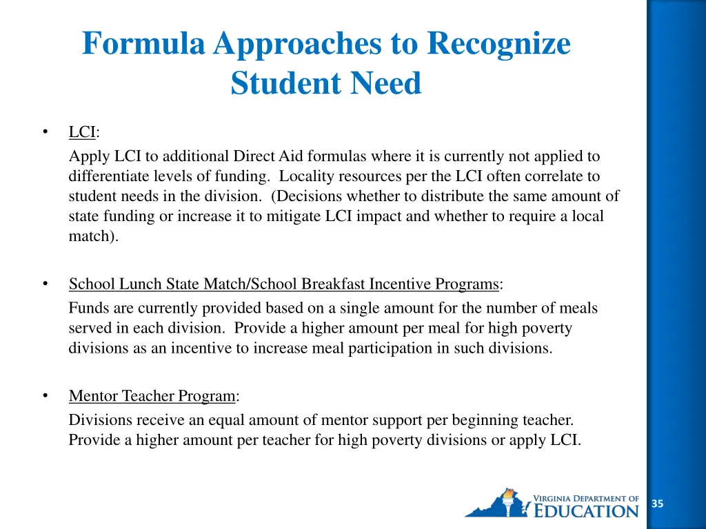 formula approaches to recognize student need 3