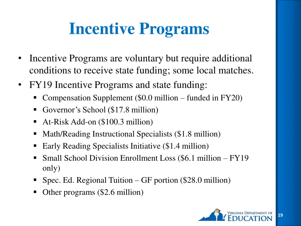 incentive programs