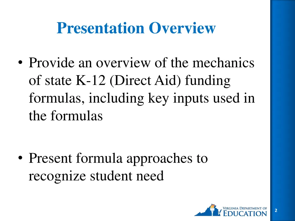 presentation overview