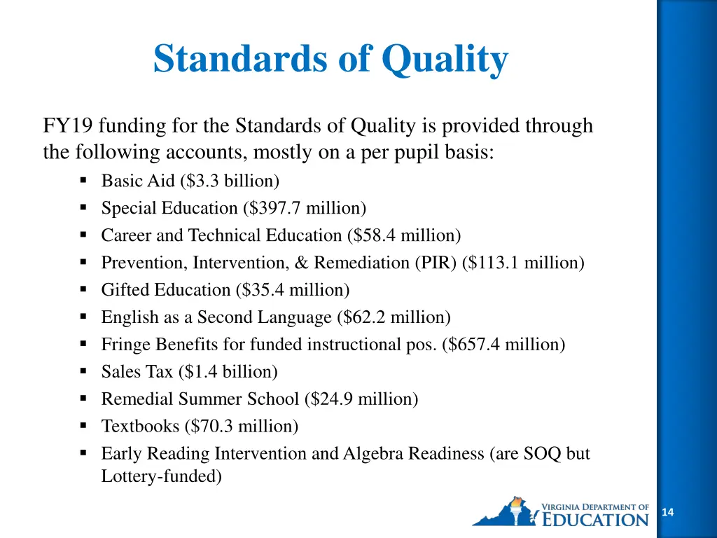 standards of quality