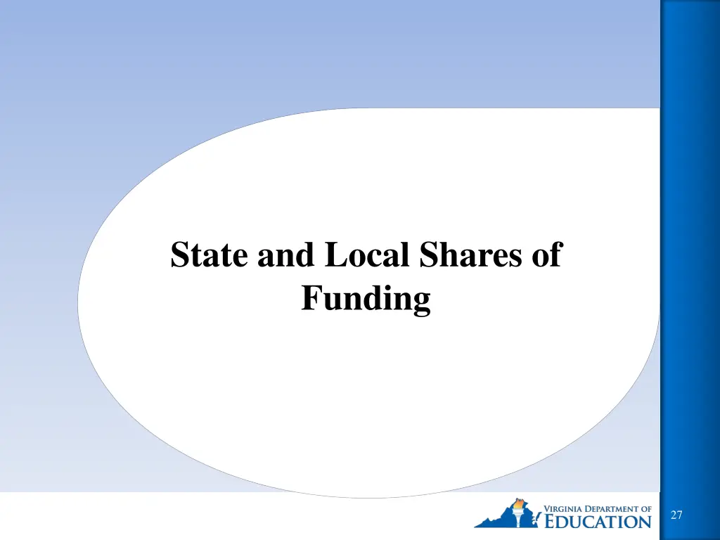 state and local shares of funding