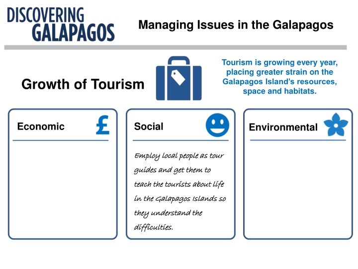 managing issues in the galapagos