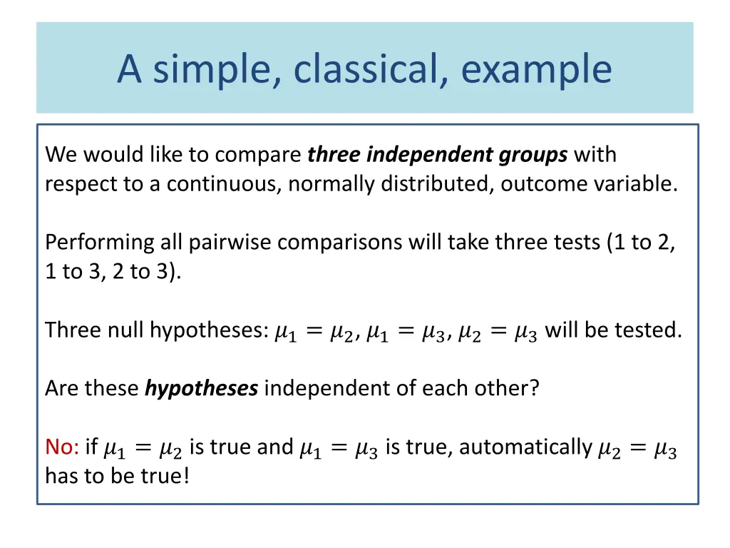 a simple classical example