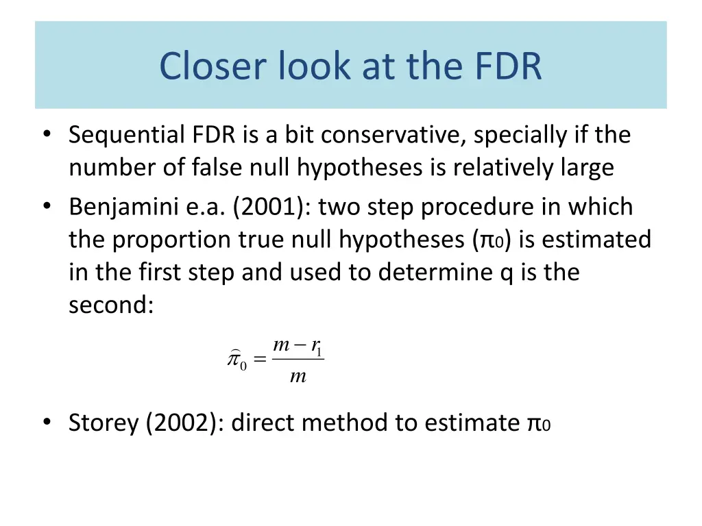 closer look at the fdr