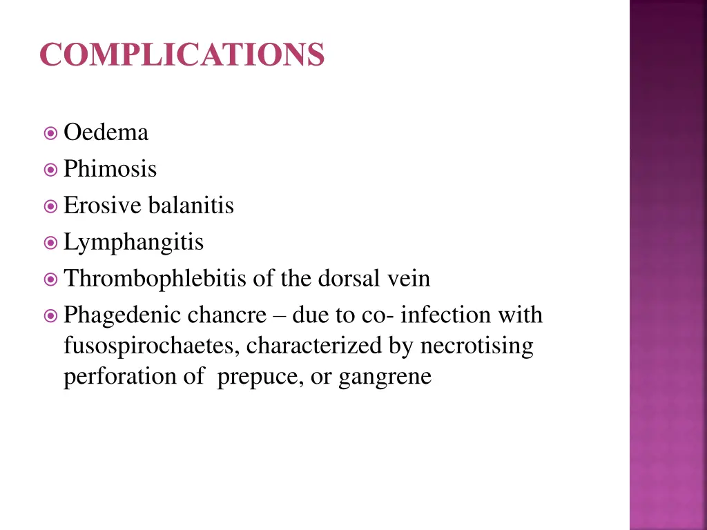 complications