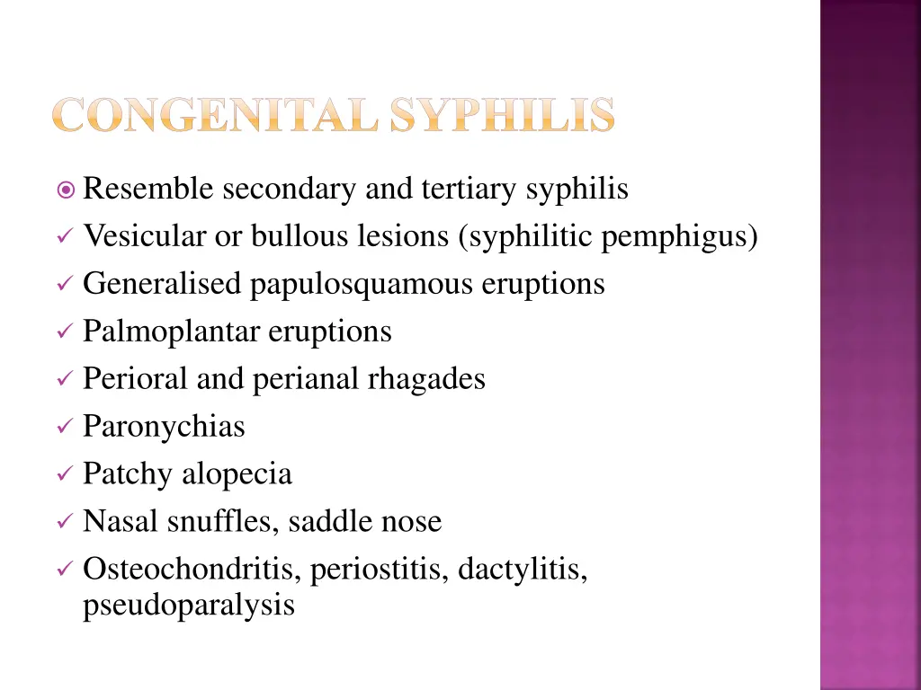 congenital syphilis