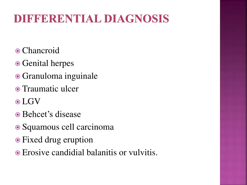 differential diagnosis
