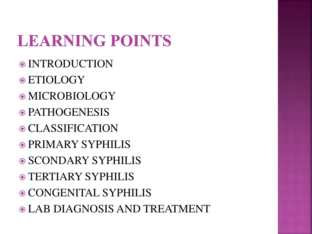 learning points