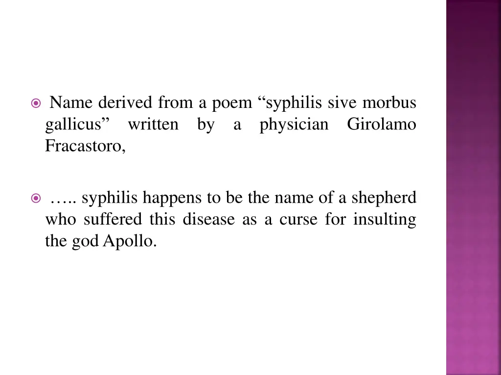 name derived from a poem syphilis sive morbus