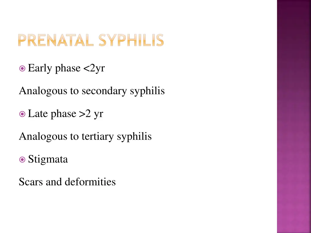prenatal syphilis