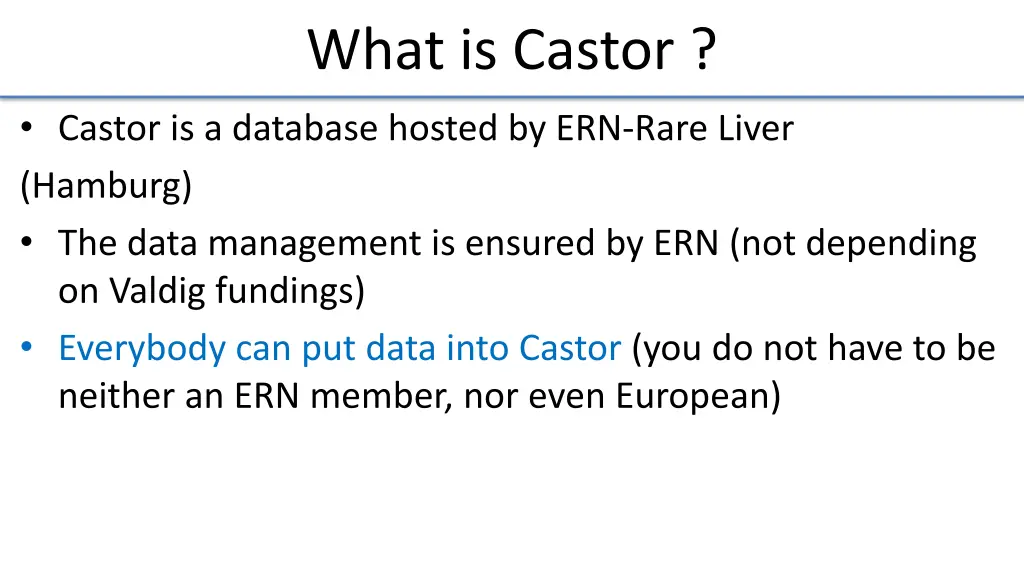what is castor