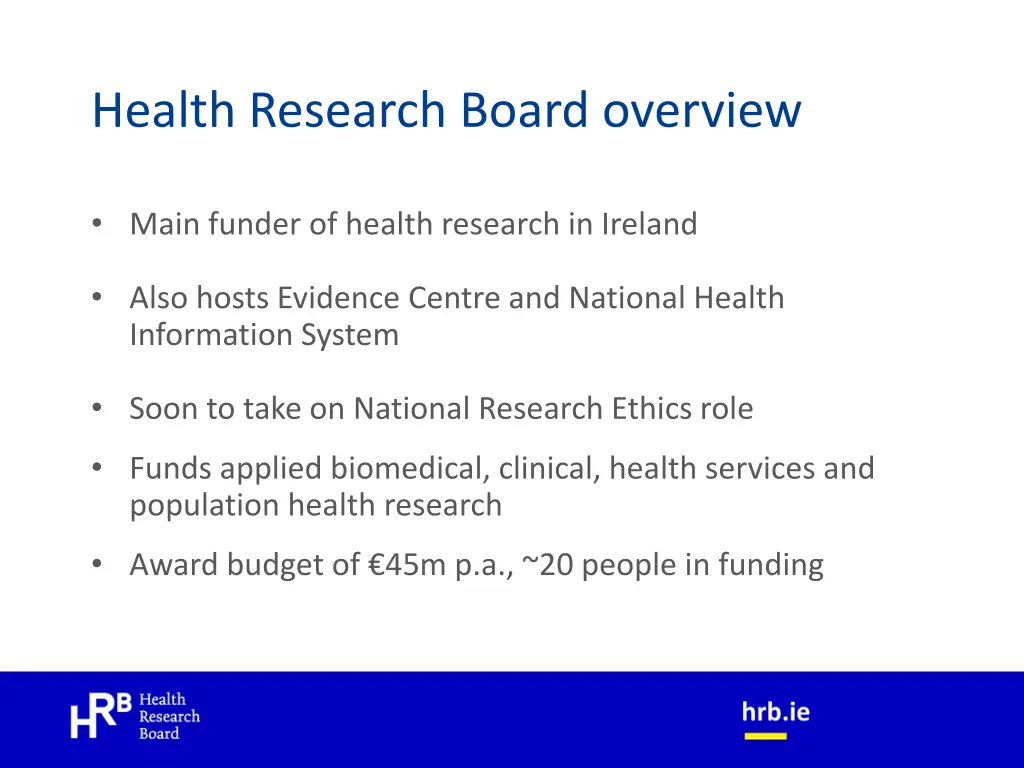 health research board overview
