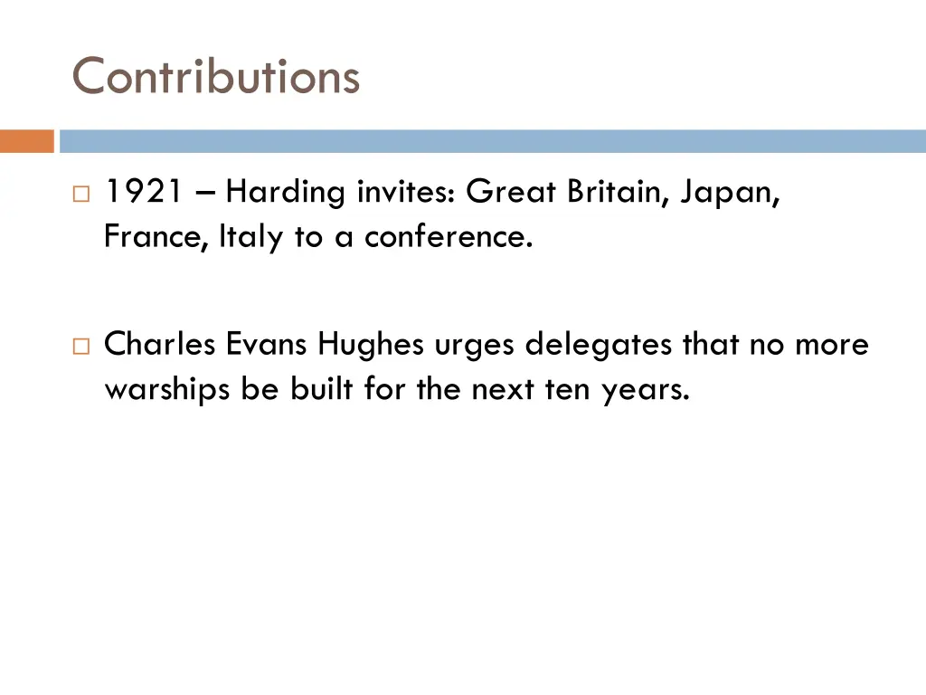 contributions