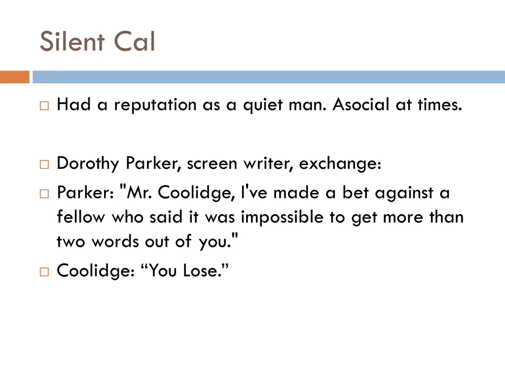 silent cal