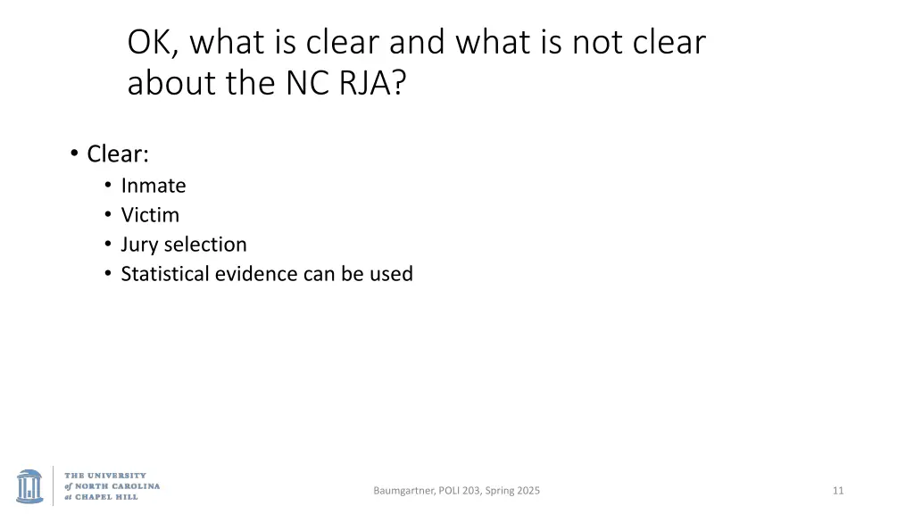 ok what is clear and what is not clear about