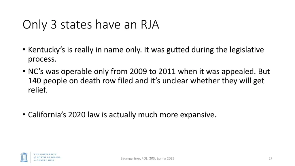 only 3 states have an rja