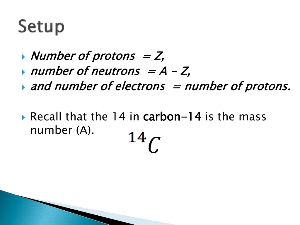 number of protons z number of neutrons