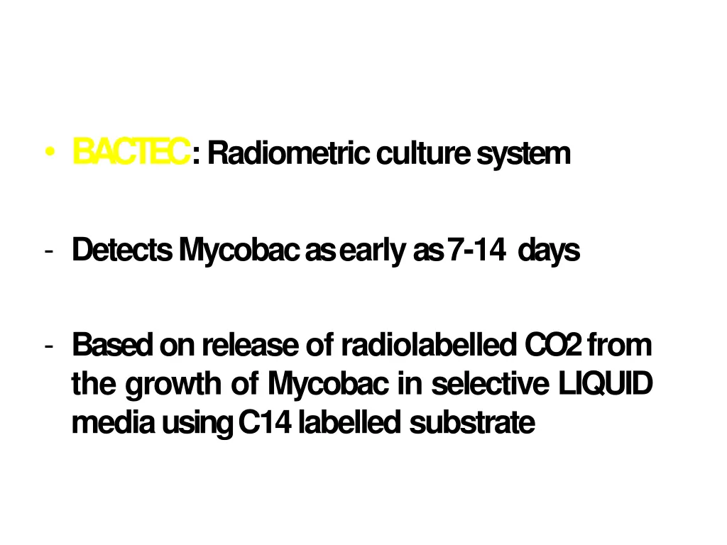 bactec radiometric culturesystem