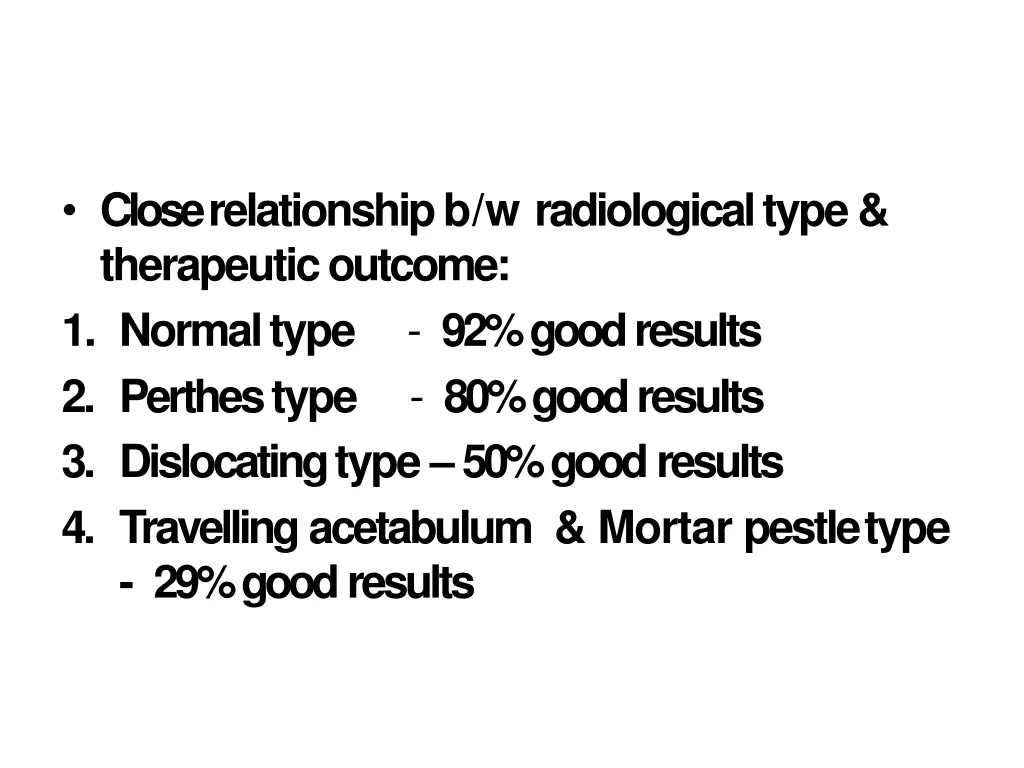 close relationship b w radiological type