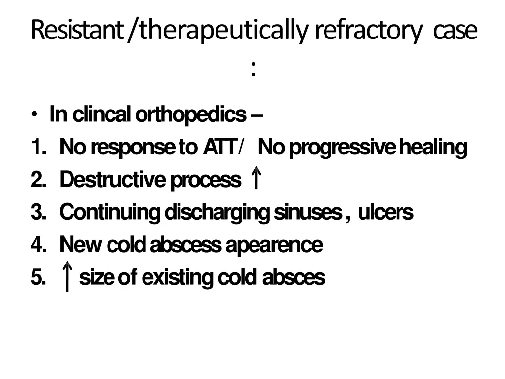 resistant therapeutically refractory case