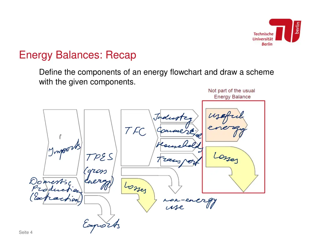 energy balances recap 1