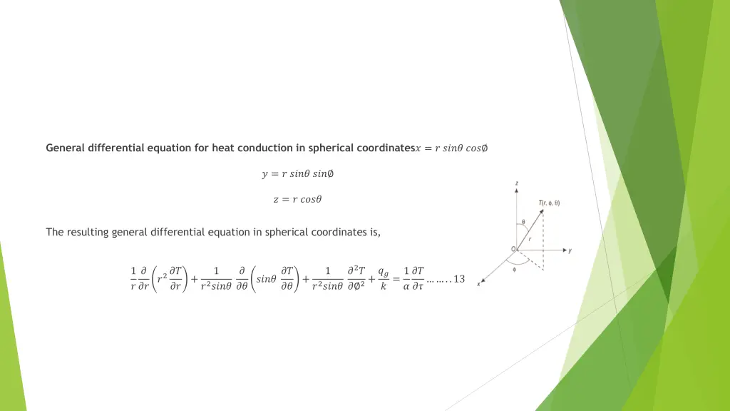 general differential equation for heat conduction 1