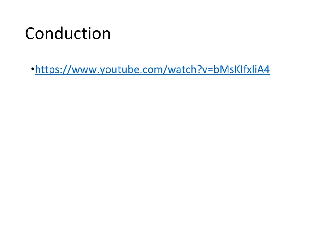 conduction 1