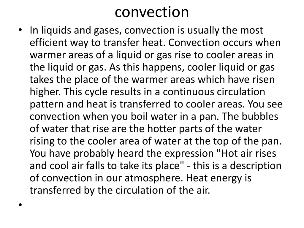 convection
