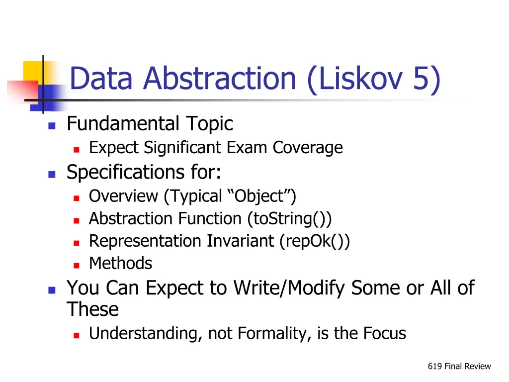 data abstraction liskov 5