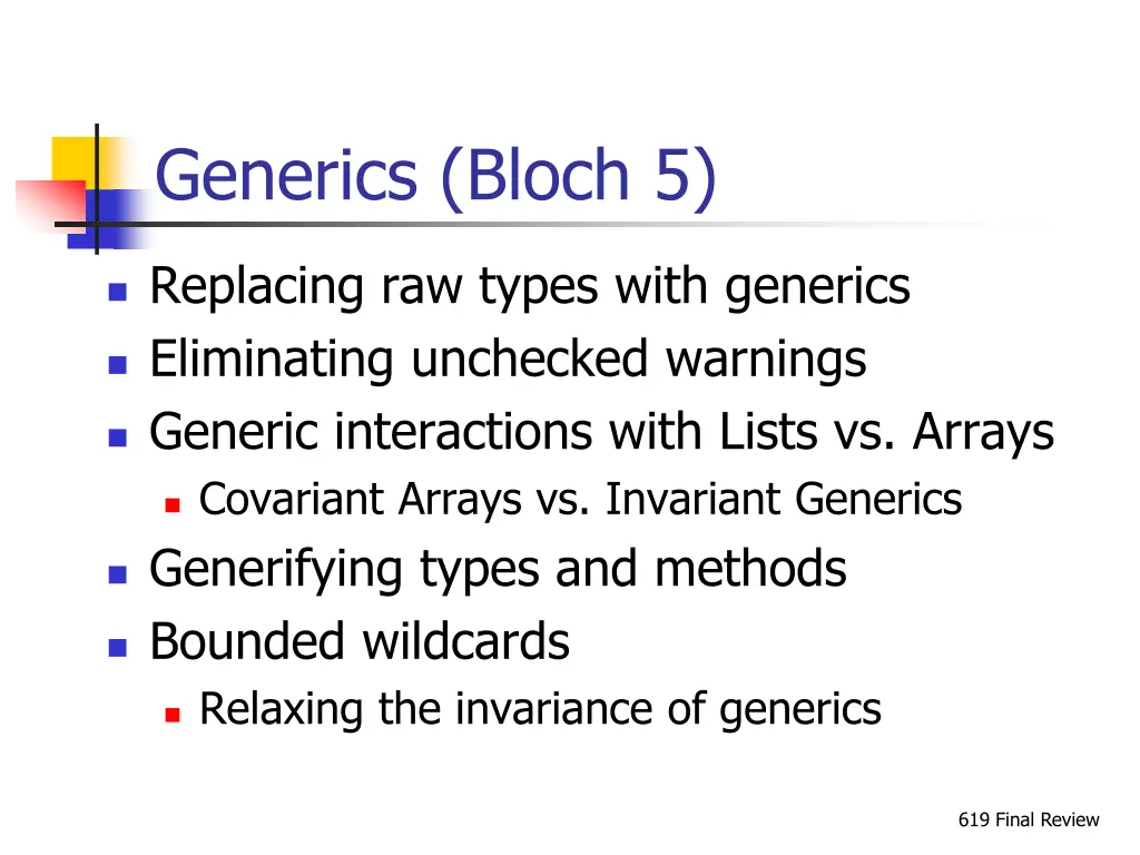 generics bloch 5
