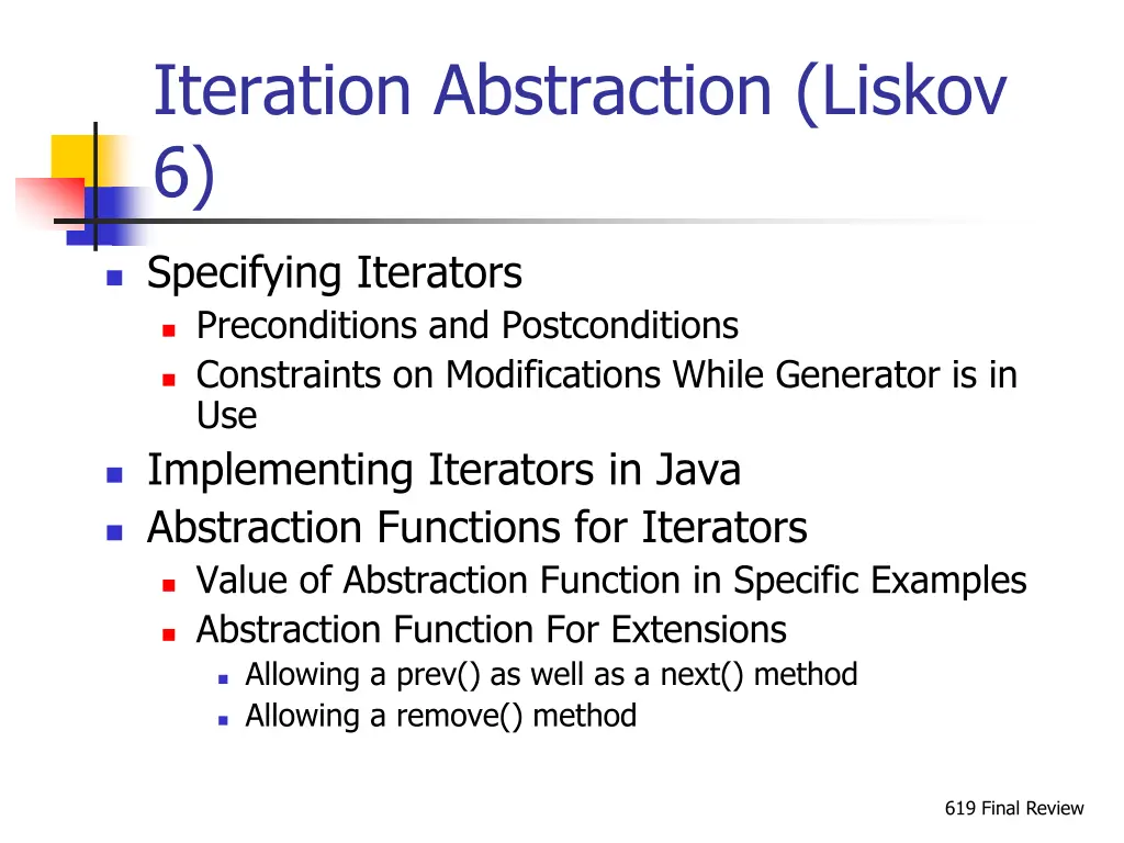 iteration abstraction liskov 6