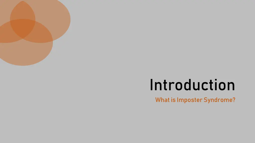 introduction what is imposter syndrome
