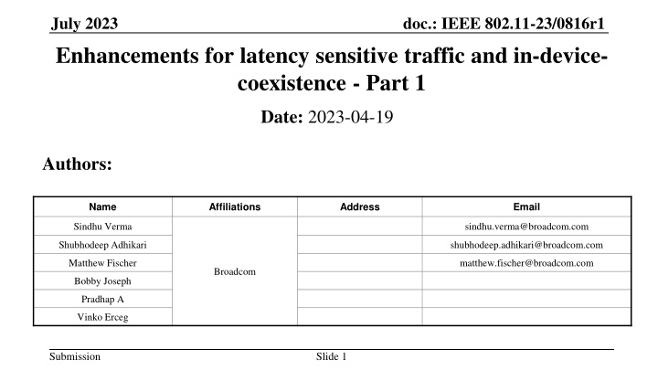 july 2023 enhancements for latency sensitive
