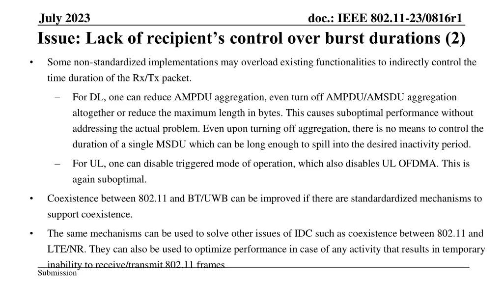 july 2023 issue lack of recipient s control over 1
