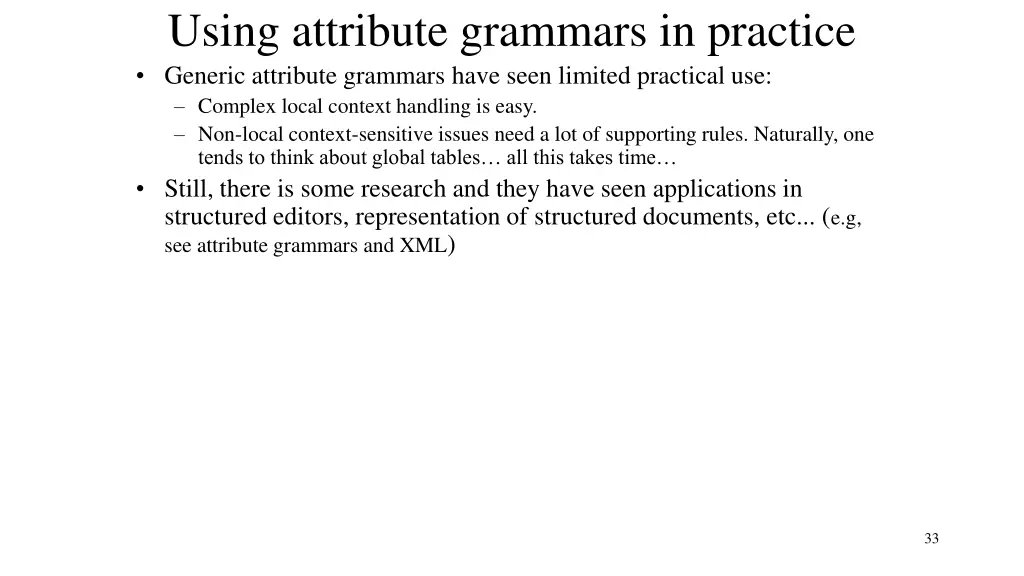 using attribute grammars in practice generic