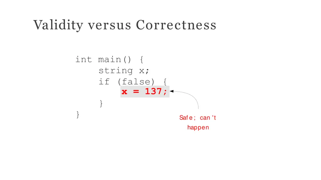 validity versus correctness 1