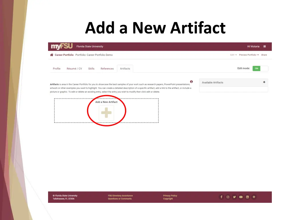 add a new artifact
