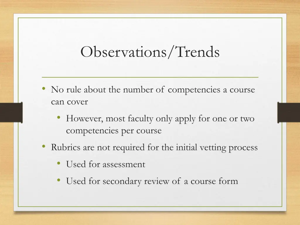 observations trends 1
