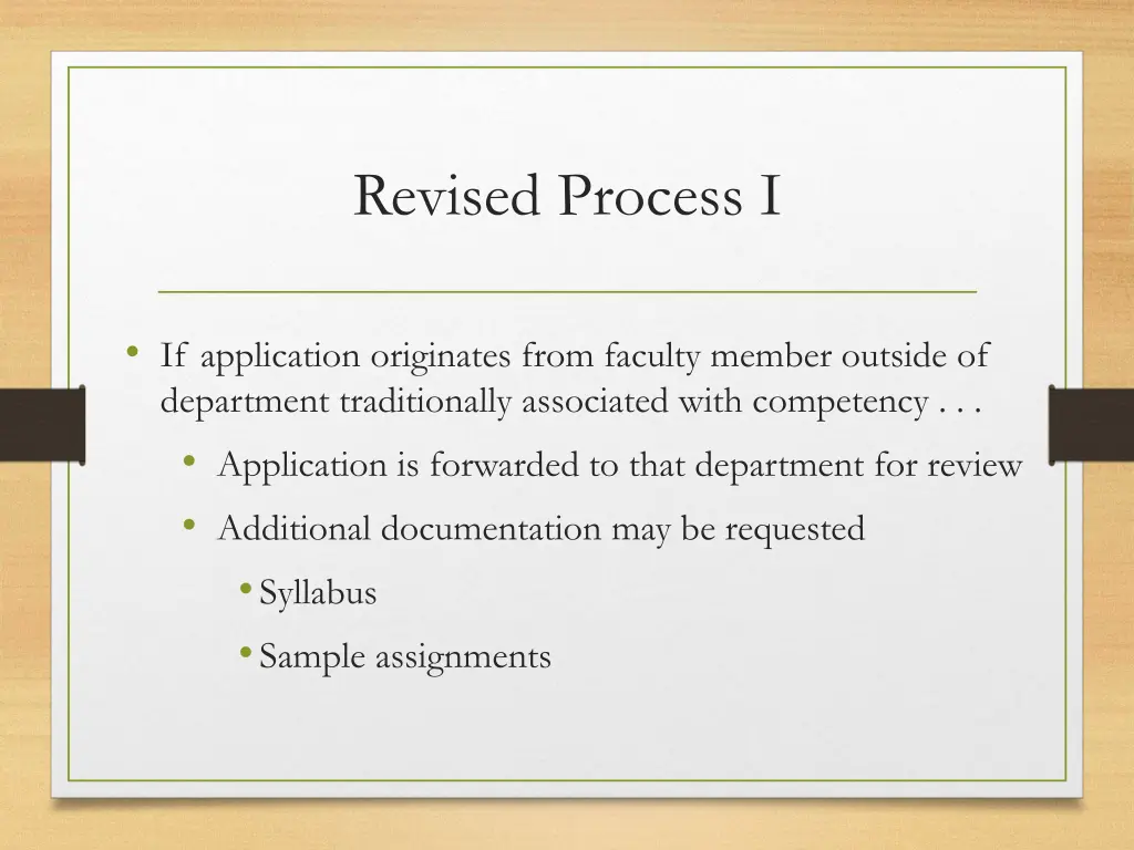 revised process i